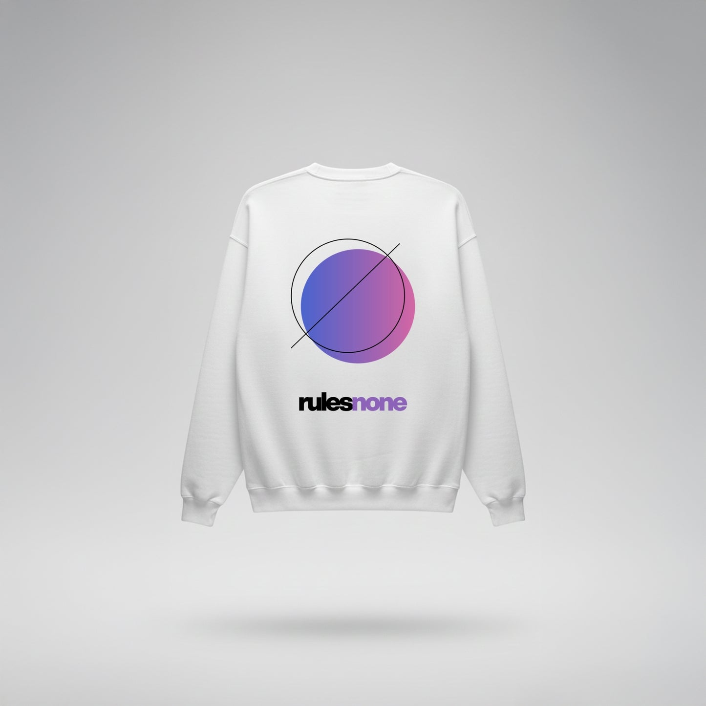 White Sweatshirt – Rules None (Purple) – Sweaz