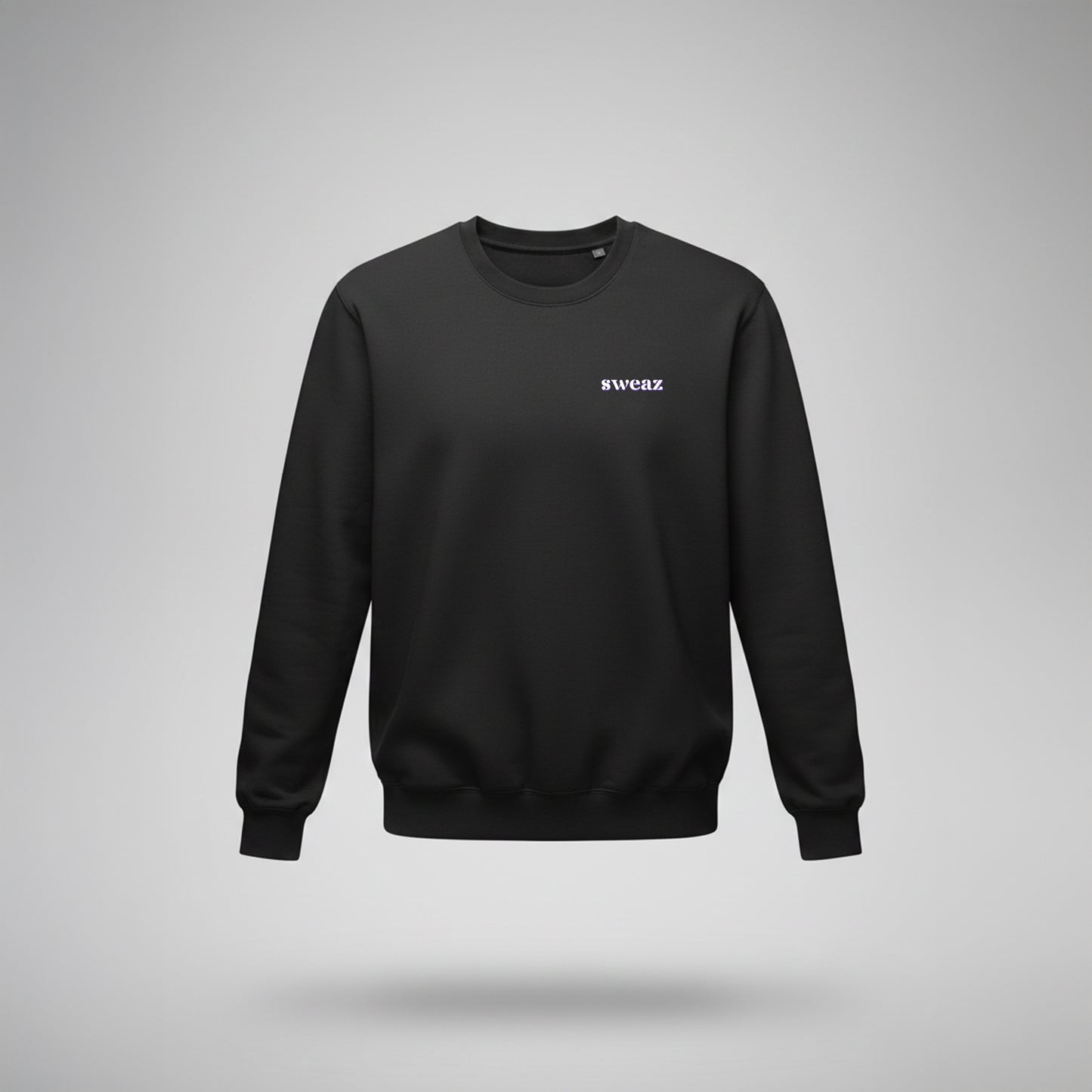 Black Sweatshirt – Rules None (Purple) – Sweaz