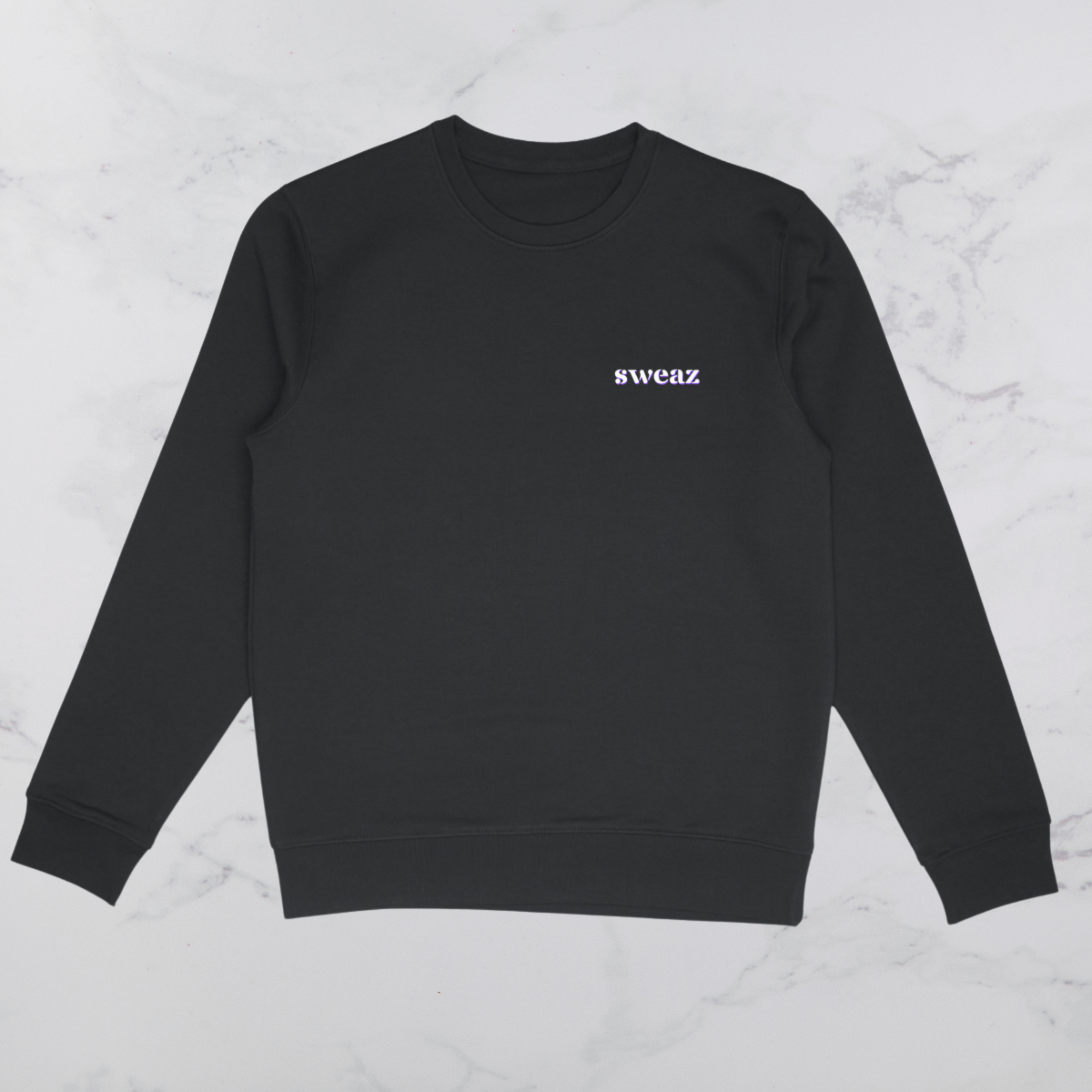 Sweaz "rulesnone" Graphic Sweatshirt - Black/Purple