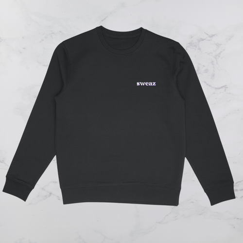 Sweaz "rulesnone" Graphic Sweatshirt - Black/Purple