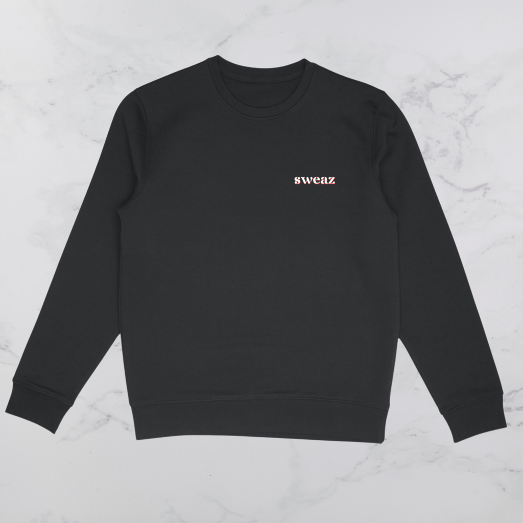 Sweaz "rulesnone" Graphic Sweatshirt - Black/Red