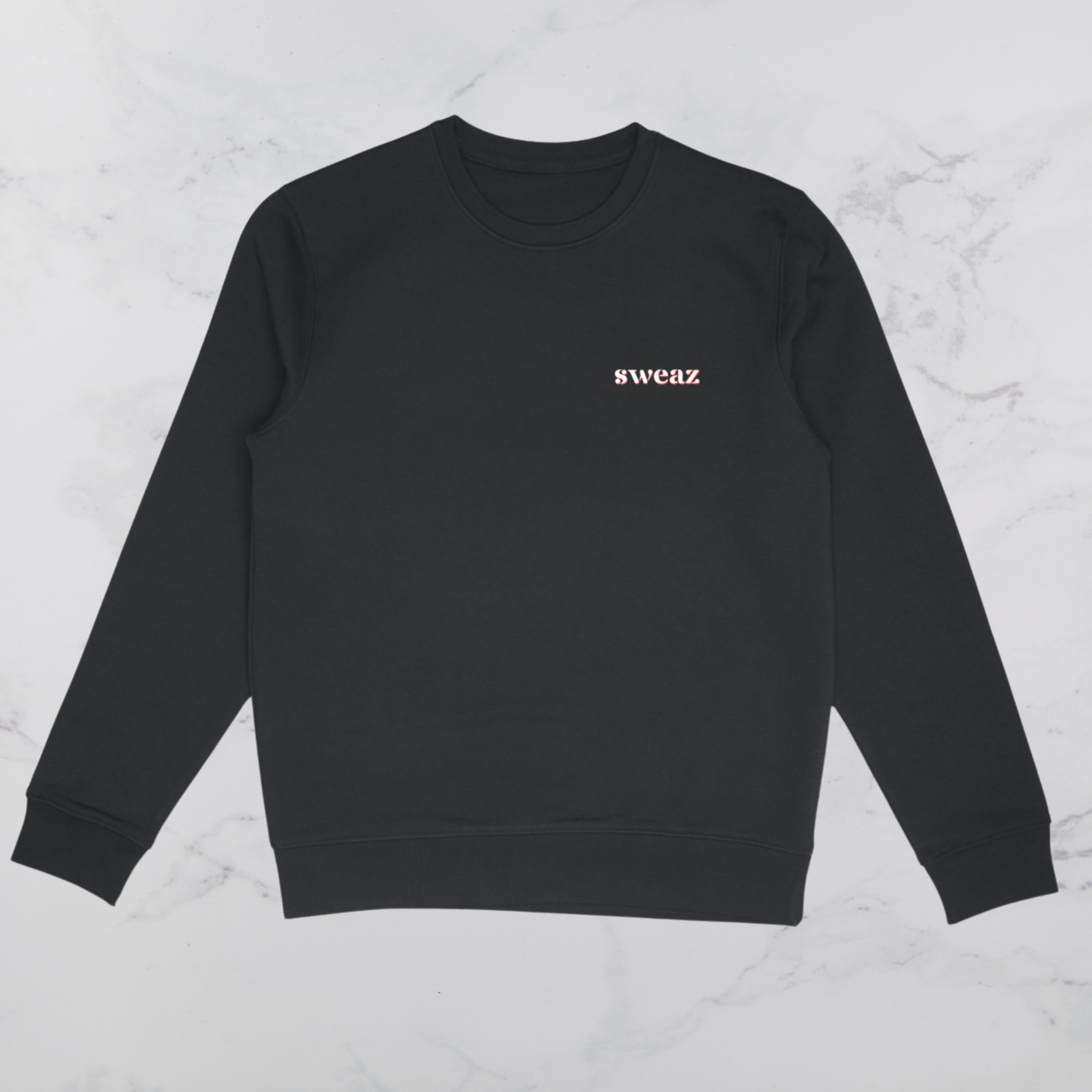Sweaz "rulesnone" Graphic Sweatshirt - Black/Red