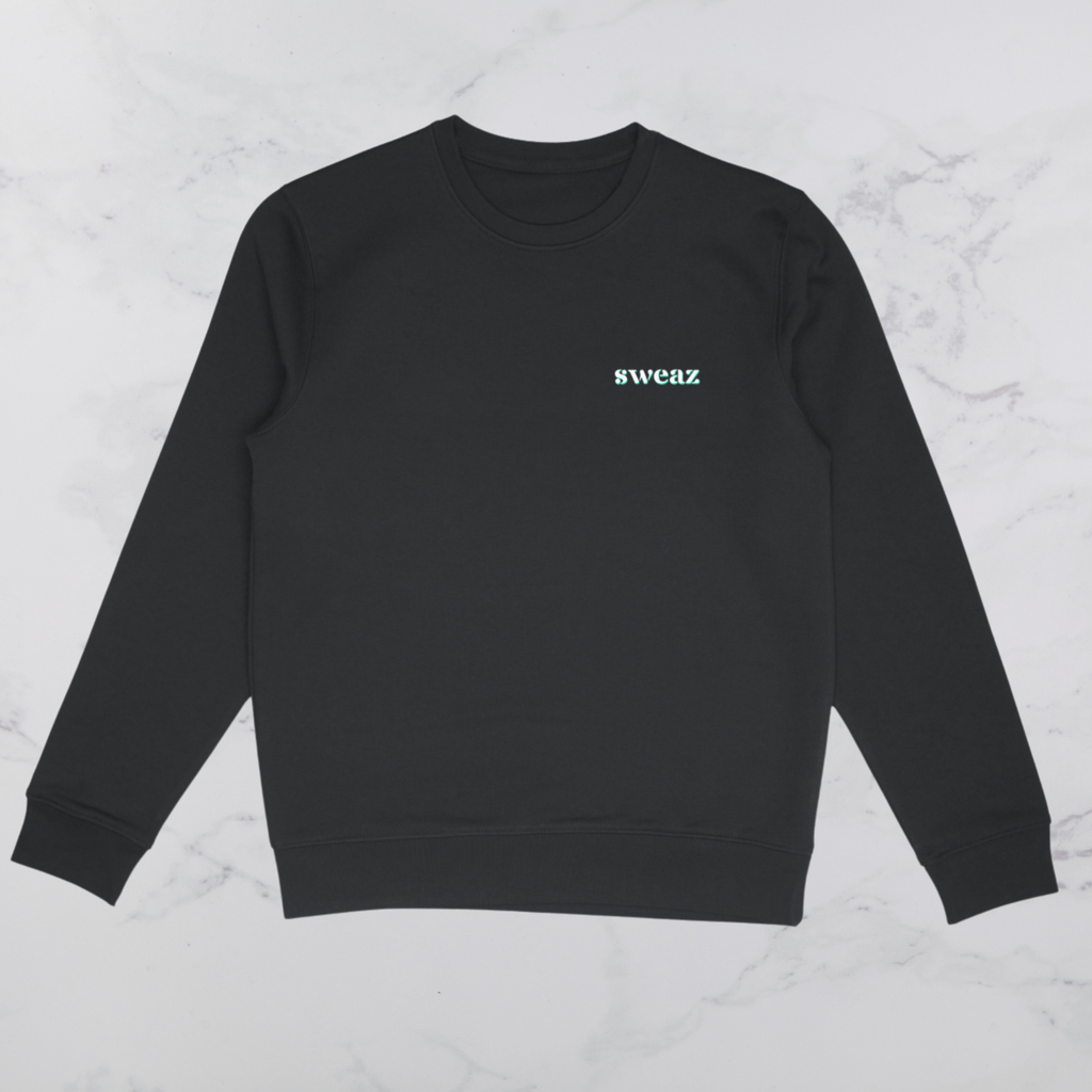 Sweaz "rulesnone" Graphic Sweatshirt - Black/Green