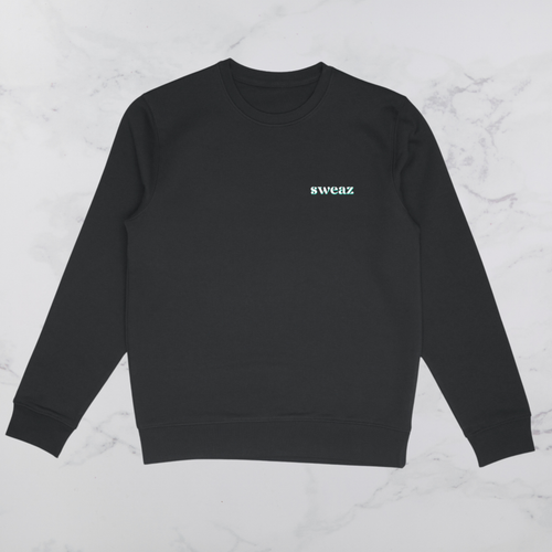 Sweaz "rulesnone" Graphic Sweatshirt - Black/Green