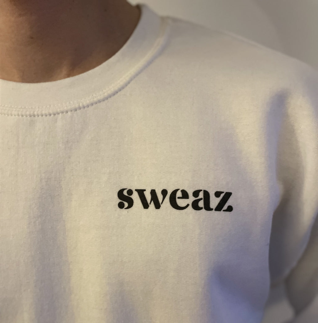 Sweaz "rulesnone" Graphic Sweatshirt - White/Green
