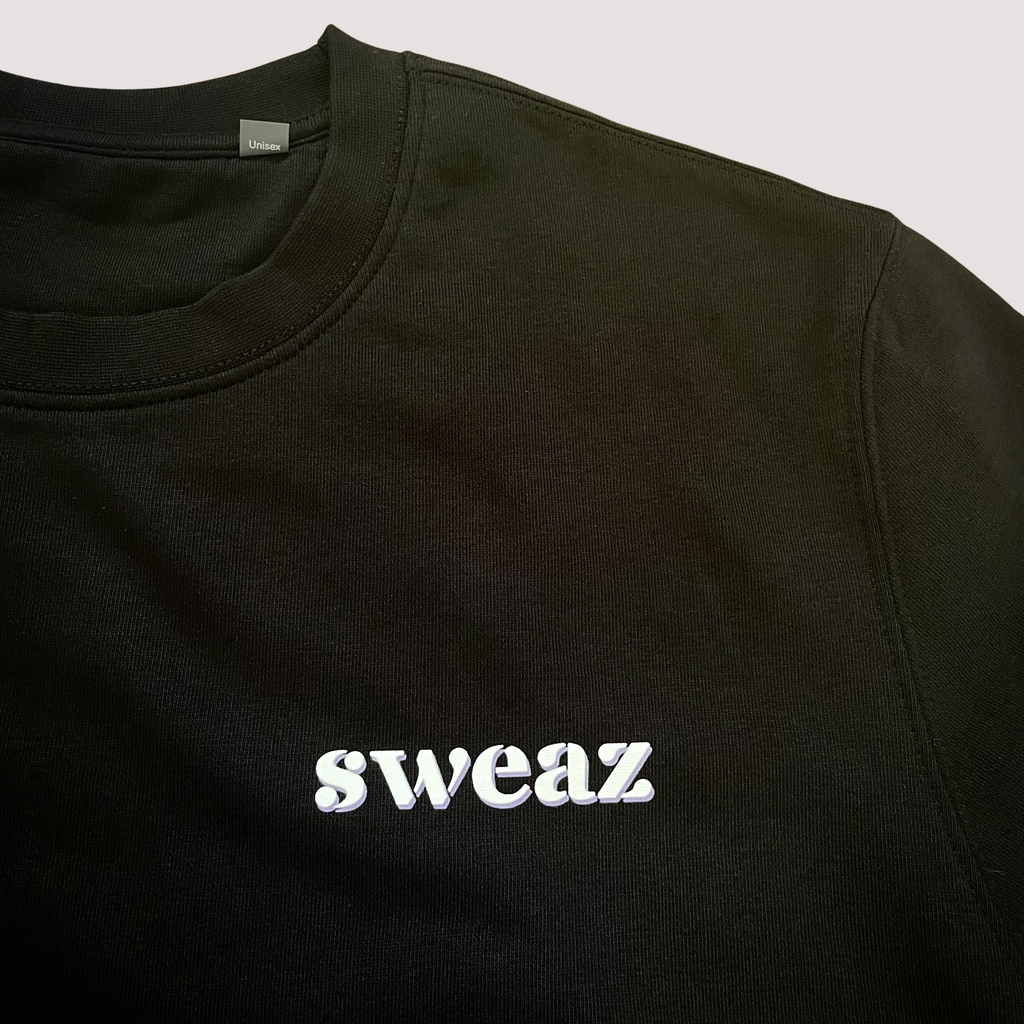Sweaz "rulesnone" Graphic Sweatshirt - Black/Purple