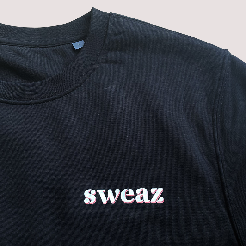 Sweaz "rulesnone" Graphic Sweatshirt - Black/Red