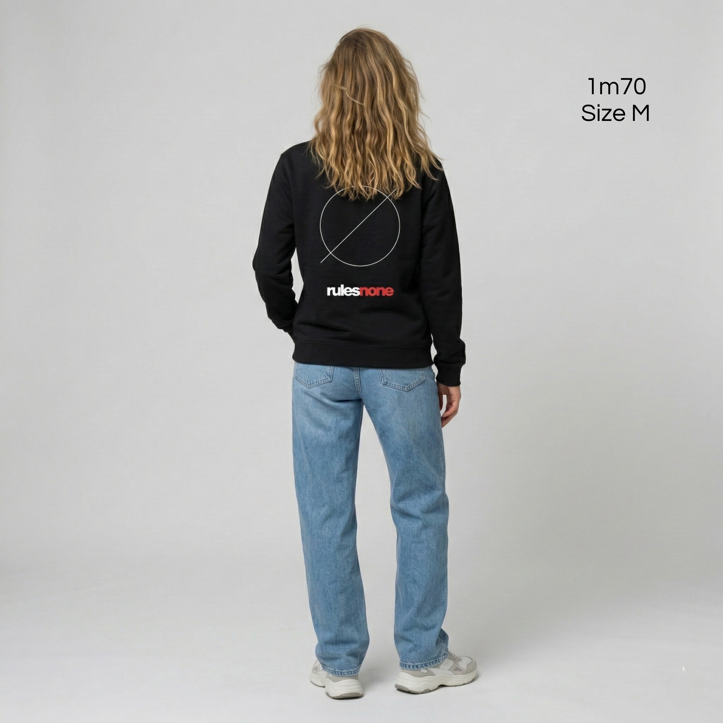 Sweaz "rulesnone" Graphic Sweatshirt - Black/Red