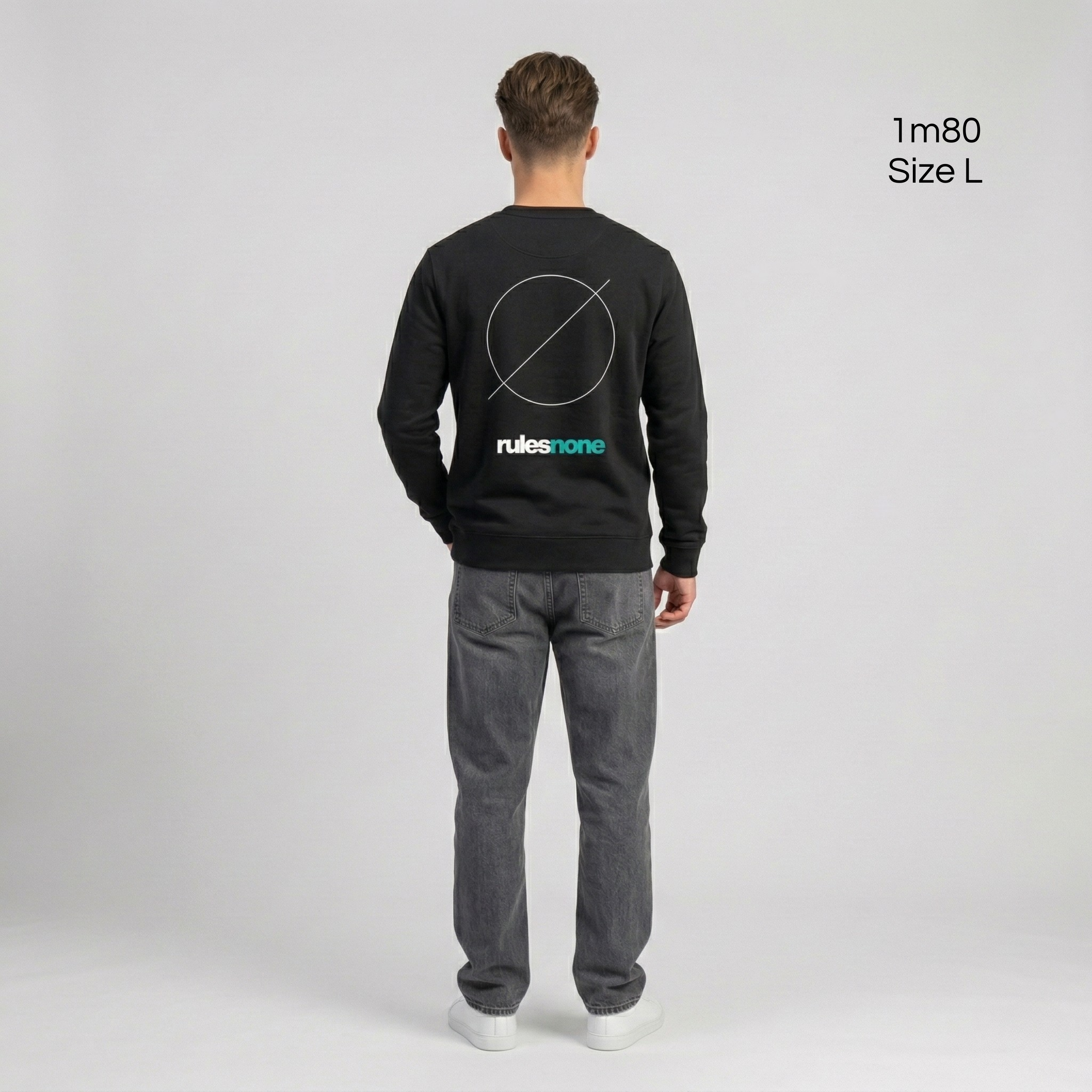 Sweaz "rulesnone" Graphic Sweatshirt - Black/Green